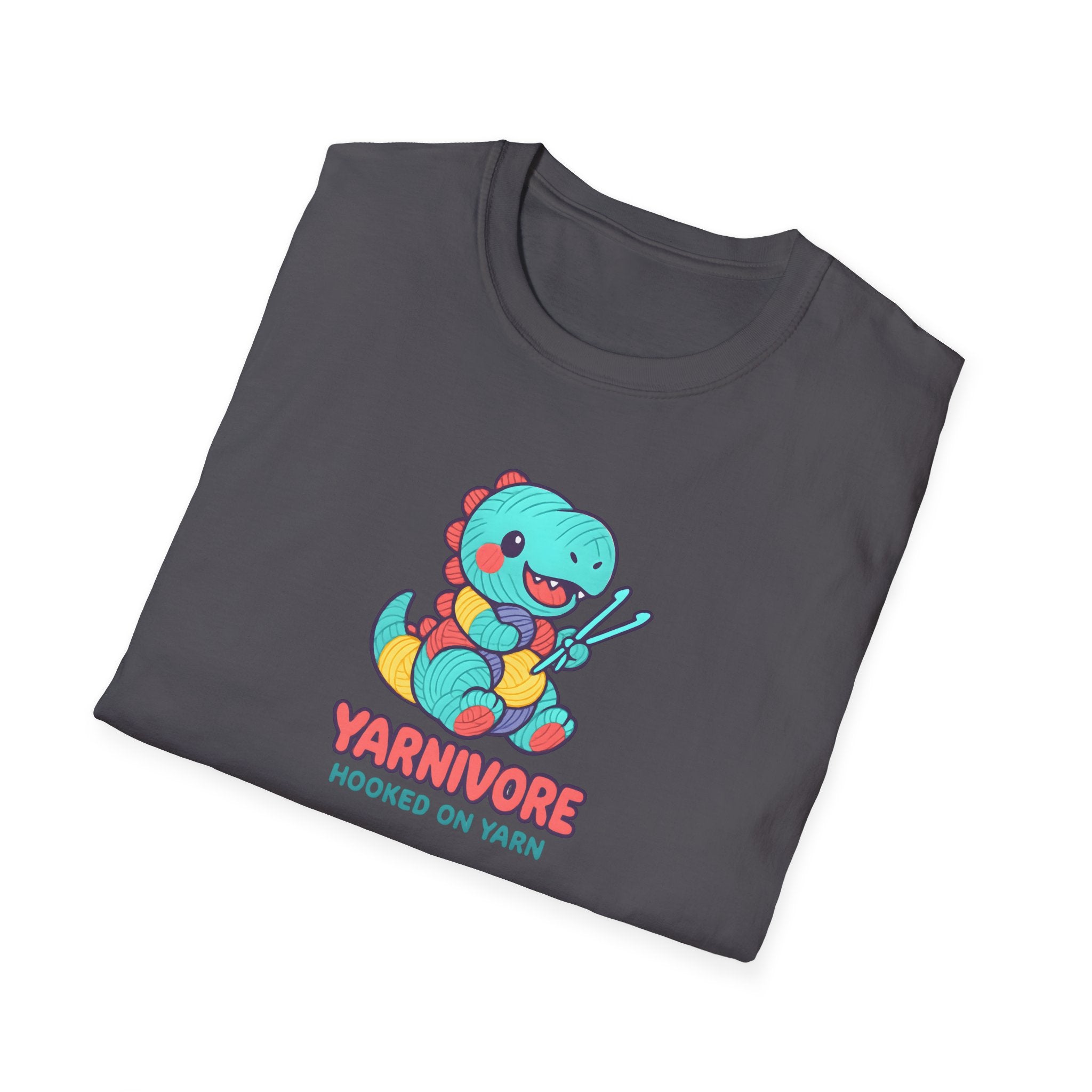 Yarnivore Knitting Dinosaur T-Shirt