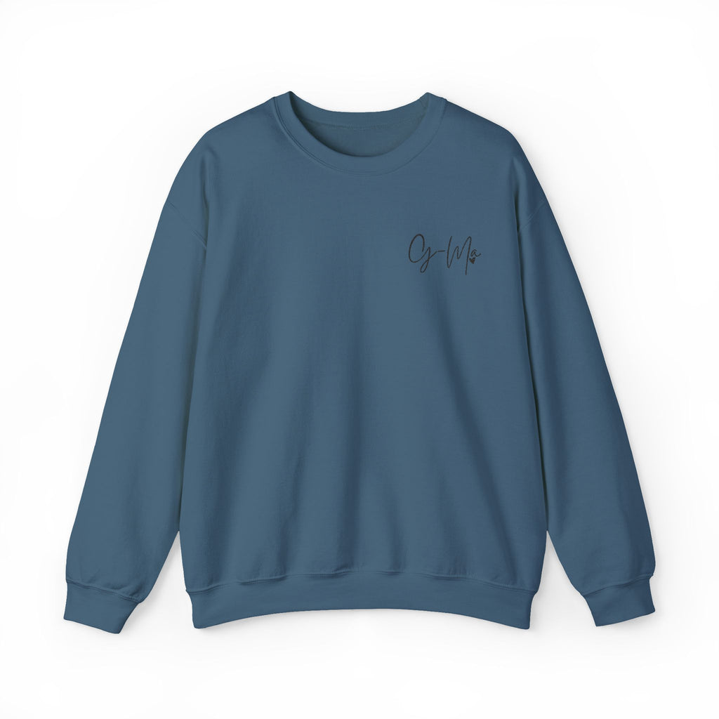 Embroidered G Ma Sweatshirt Gildan 18000 Grandma Crewneck Minimalist Grandma Gift Mothers Day Gift Made in USA