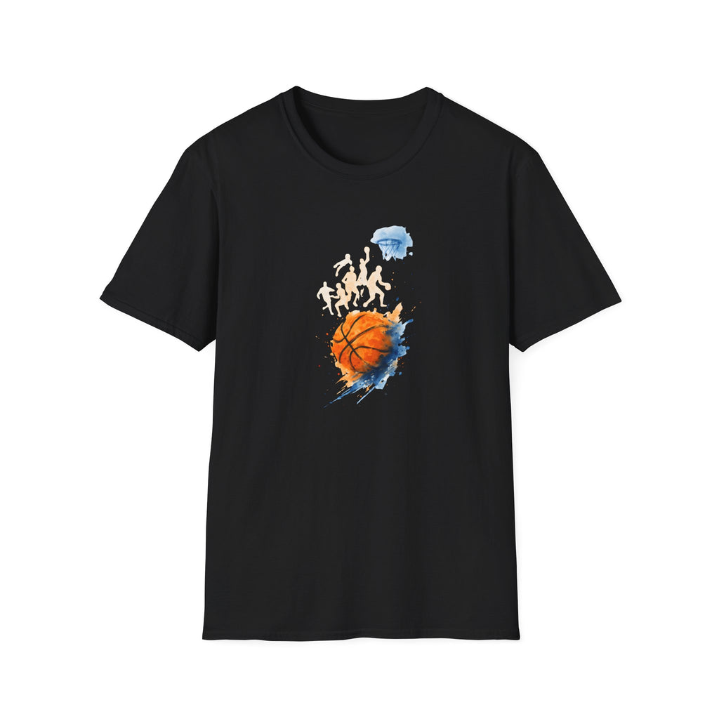Watercolor basketball scene T-Shirt