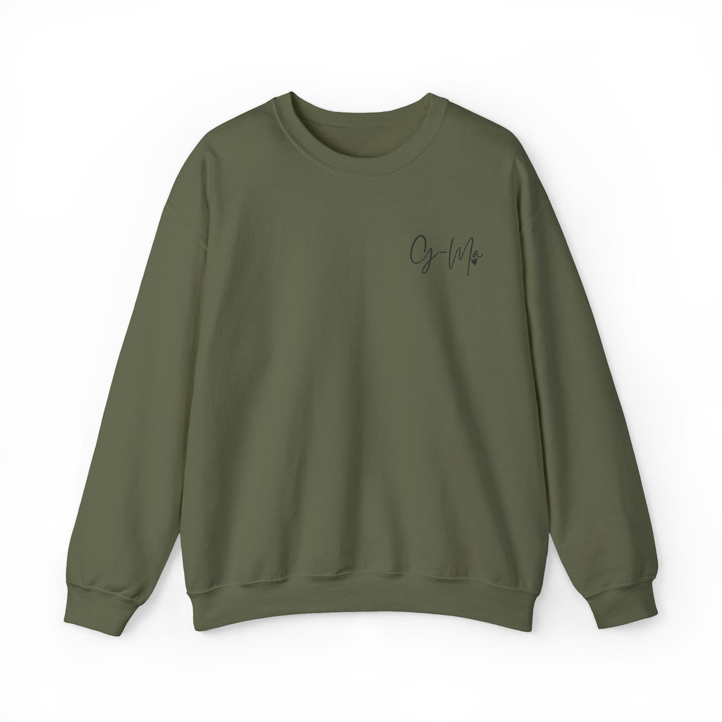 Embroidered G Ma Sweatshirt Gildan 18000 Grandma Crewneck Minimalist Grandma Gift Mothers Day Gift Made in USA