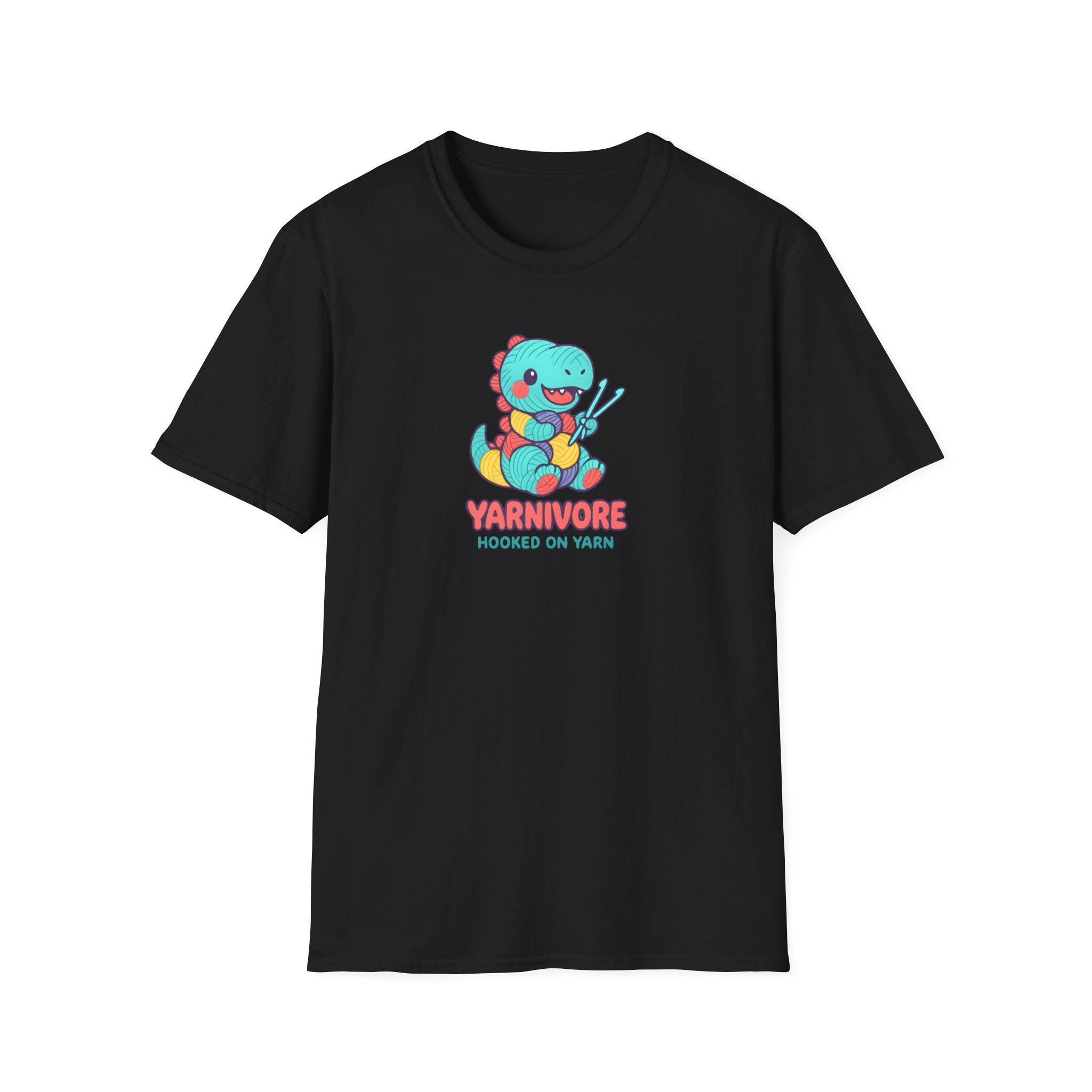Yarnivore Knitting Dinosaur T-Shirt