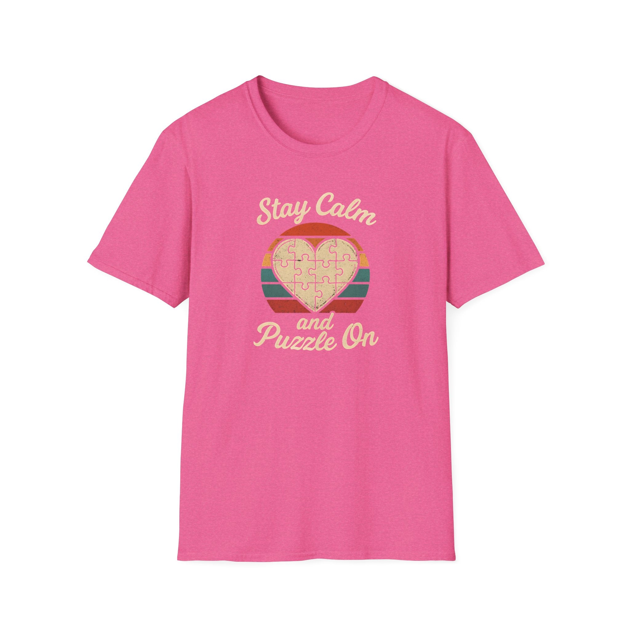 Stay Calm Puzzle On T-Shirt