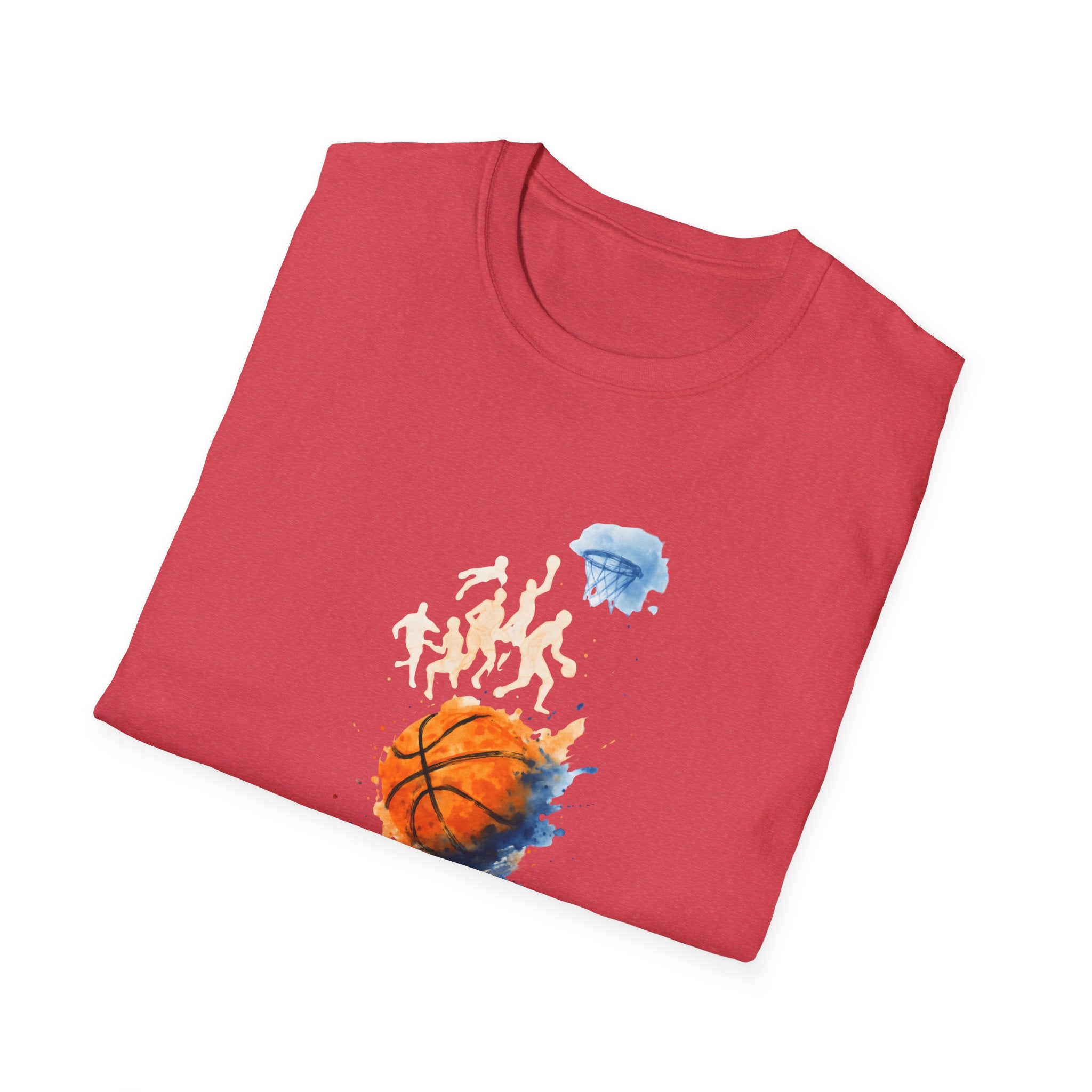Watercolor basketball scene T-Shirt