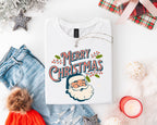 Retro Santa Tee, Santa Tee, Vintage Graphic Tee, Merry Christmas Shirt, Vintage Santa Graphic Tee, Classic Christmas, Gildan 64000, Gift, Christmas Gift