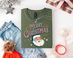 Retro Santa Tee, Santa Tee, Vintage Graphic Tee, Merry Christmas Shirt, Vintage Santa Graphic Tee, Classic Christmas, Gildan 64000, Gift, Christmas Gift