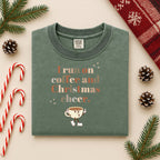 Retro 'I Run on Coffee and Christmas Cheer' T-Shirt — Vintage Coffee Cup Holiday Tee