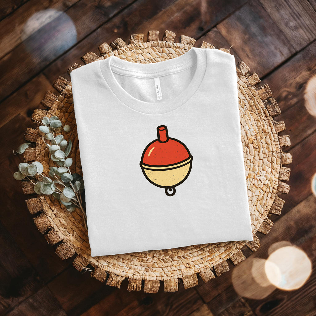 Fishing Bobber T-Shirt — Minimal Retro Float Graphic Tee