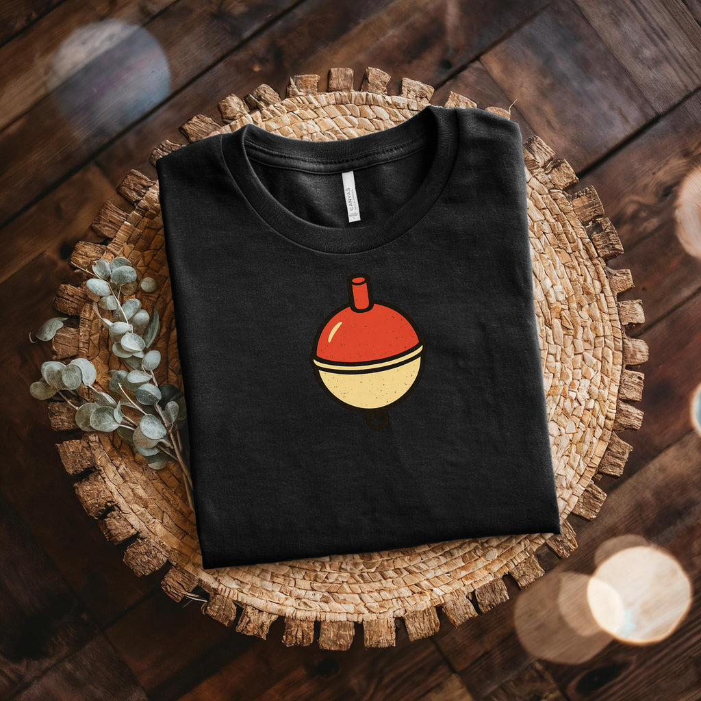 Fishing Bobber T-Shirt — Minimal Retro Float Graphic Tee