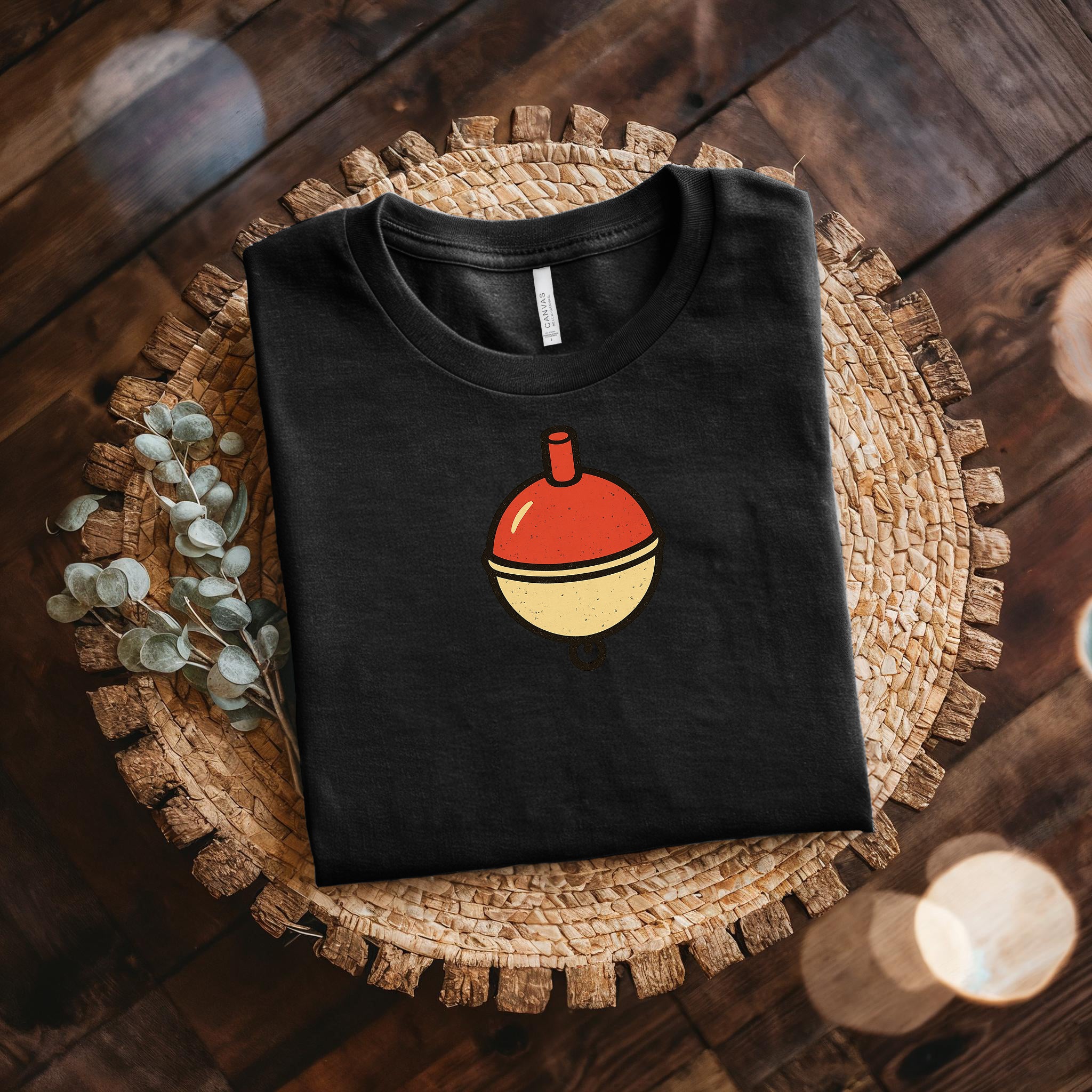Fishing Bobber T-Shirt — Minimal Retro Float Graphic Tee