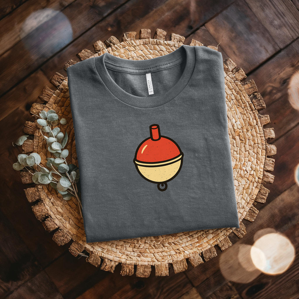 Fishing Bobber T-Shirt — Minimal Retro Float Graphic Tee