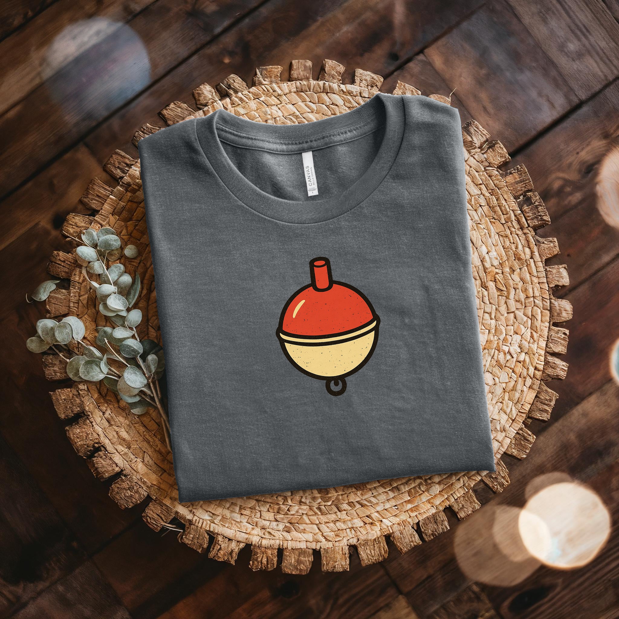 Fishing Bobber T-Shirt — Minimal Retro Float Graphic Tee