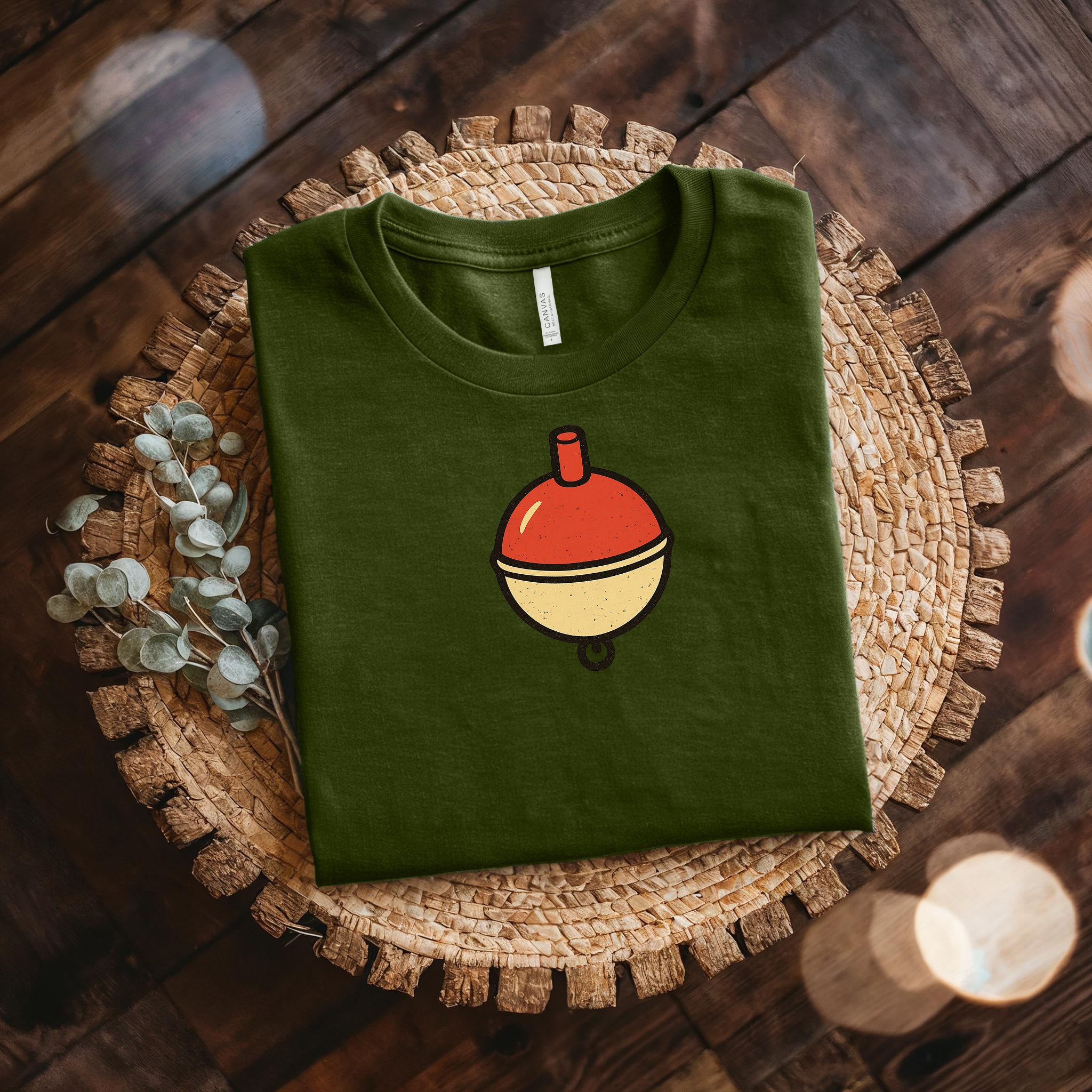Fishing Bobber T-Shirt — Minimal Retro Float Graphic Tee