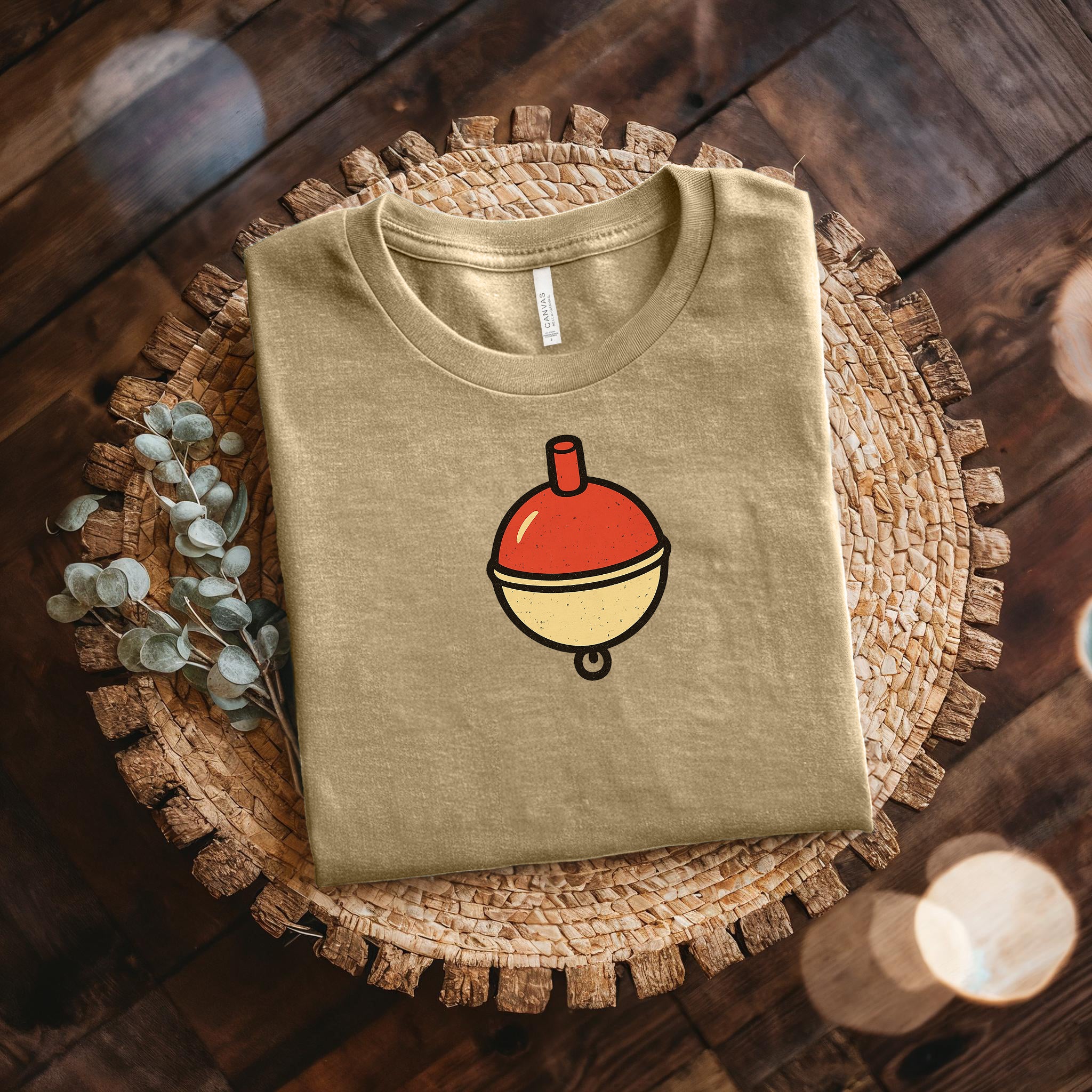 Fishing Bobber T-Shirt — Minimal Retro Float Graphic Tee