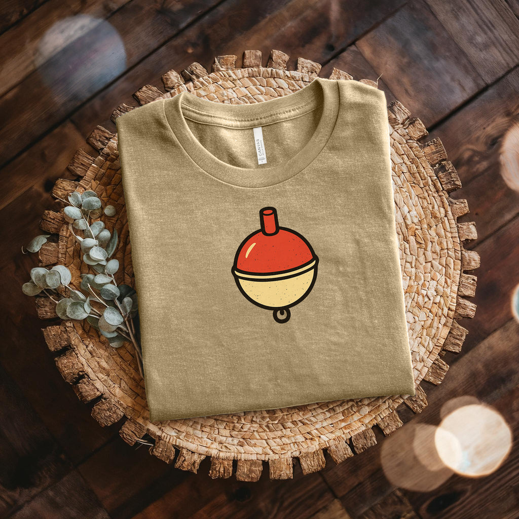Fishing Bobber T-Shirt — Minimal Retro Float Graphic Tee
