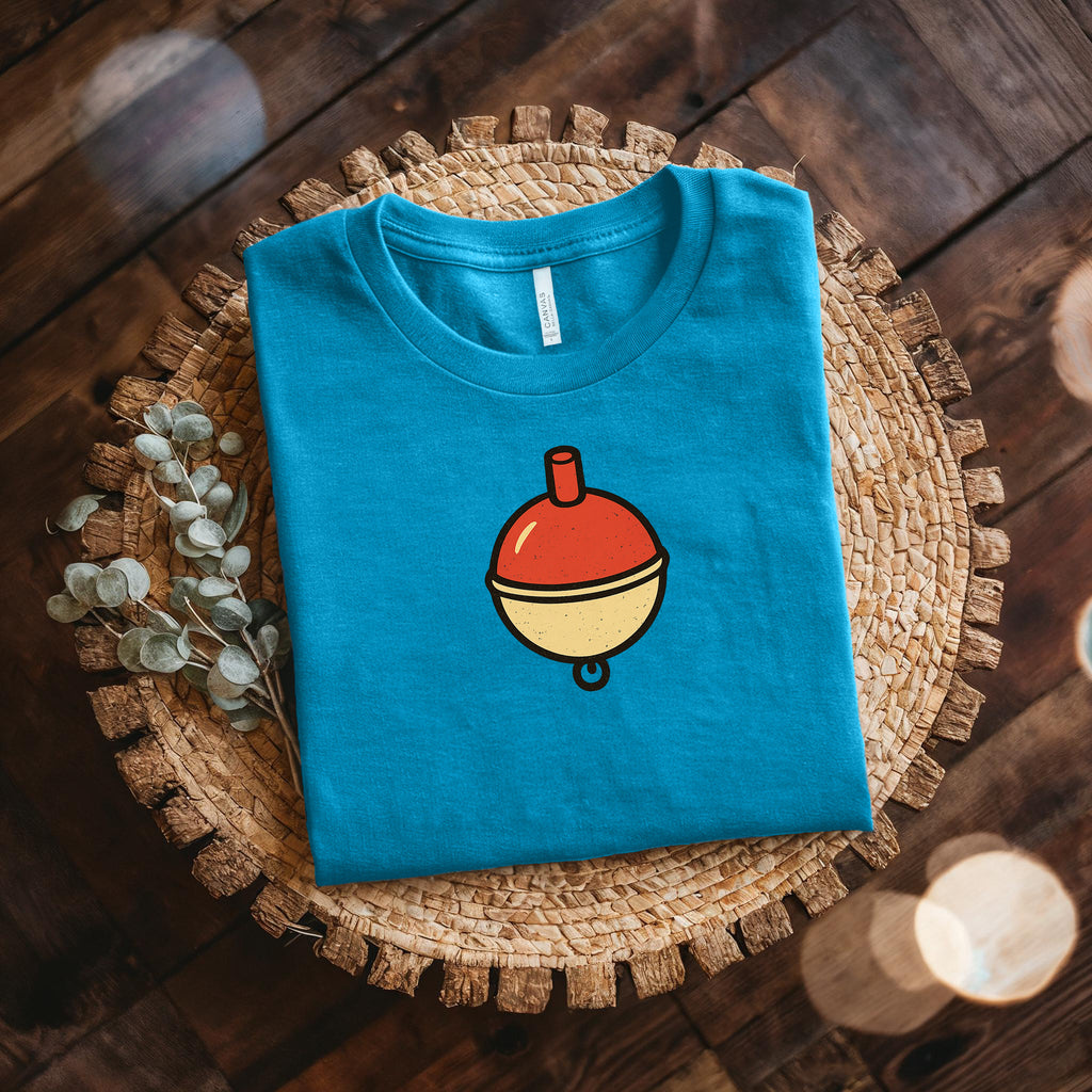Fishing Bobber T-Shirt — Minimal Retro Float Graphic Tee