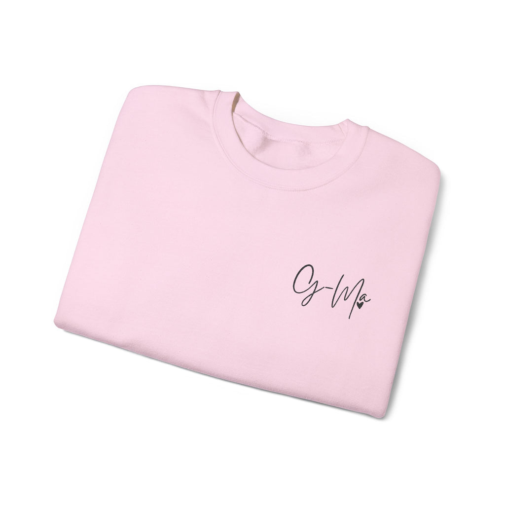 Embroidered G Ma Sweatshirt Gildan 18000 Grandma Crewneck Minimalist Grandma Gift Mothers Day Gift Made in USA
