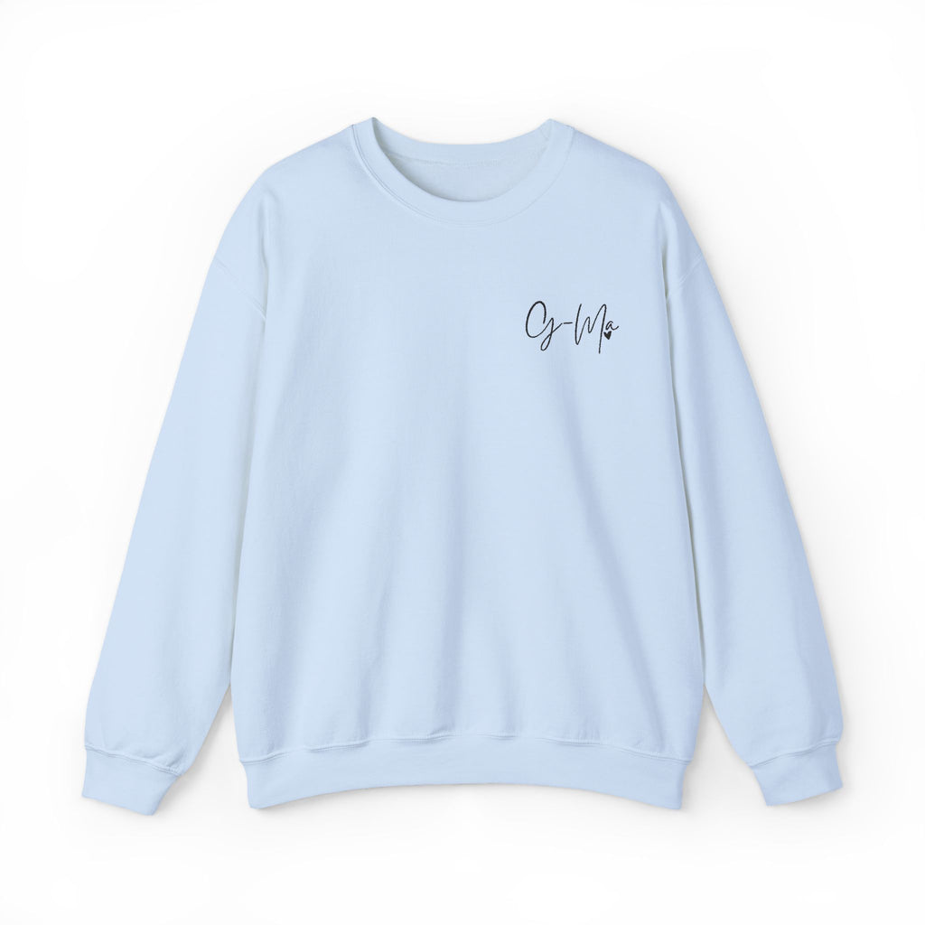 Embroidered G Ma Sweatshirt Gildan 18000 Grandma Crewneck Minimalist Grandma Gift Mothers Day Gift Made in USA
