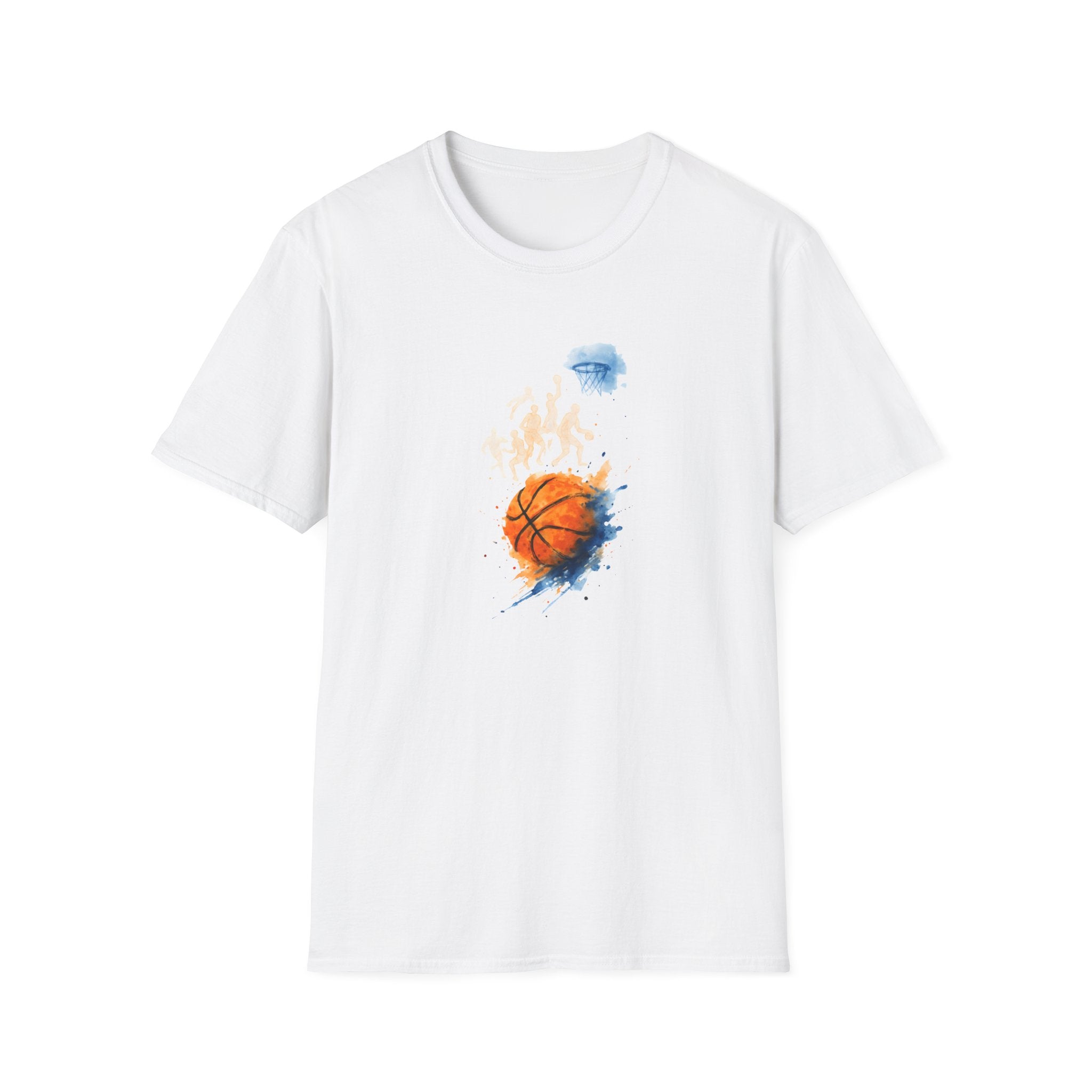 Watercolor basketball scene T-Shirt