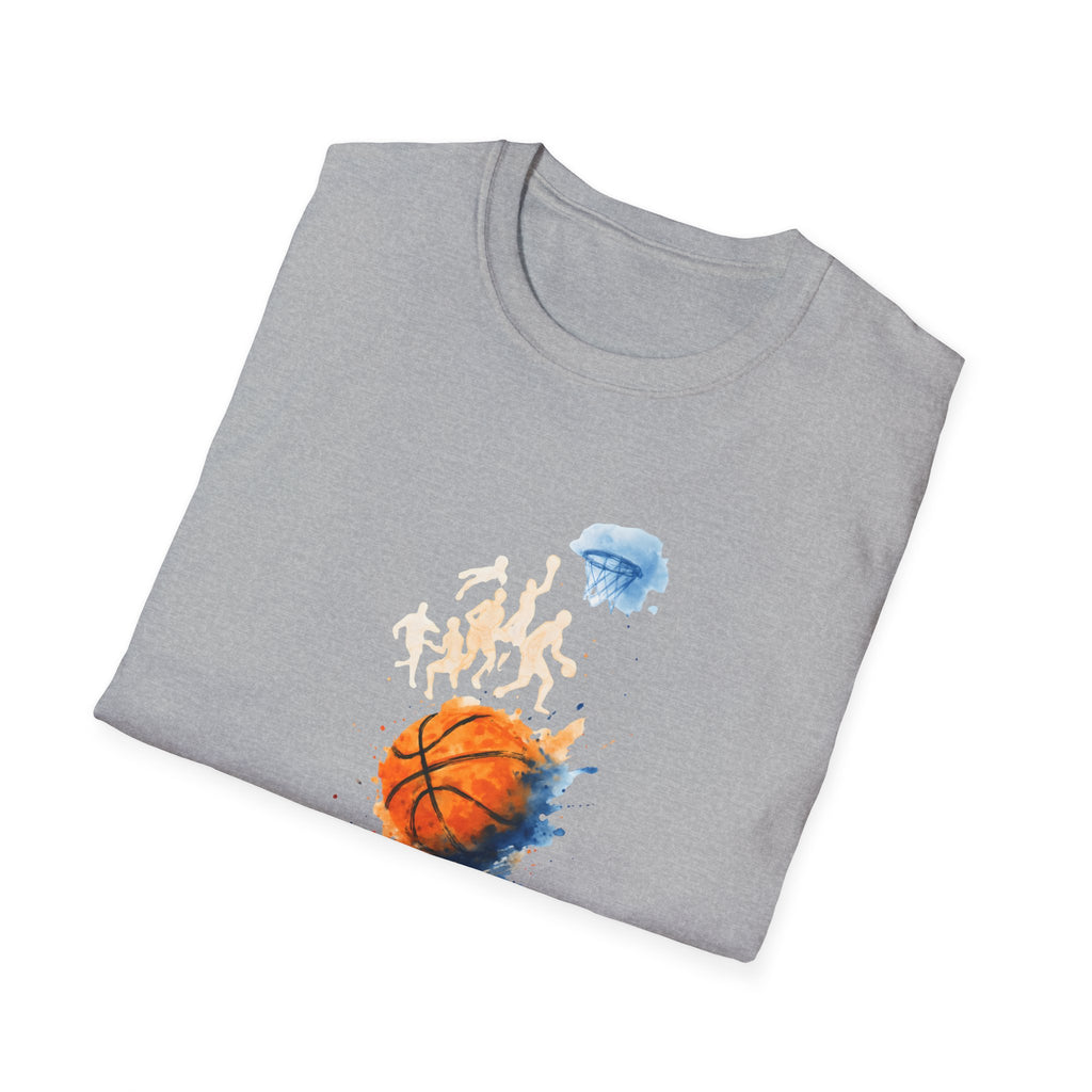 Watercolor basketball scene T-Shirt