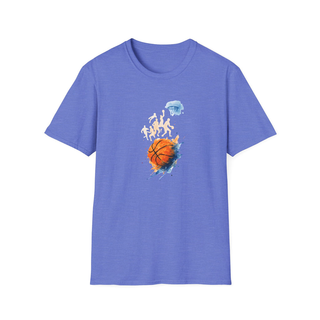 Watercolor basketball scene T-Shirt