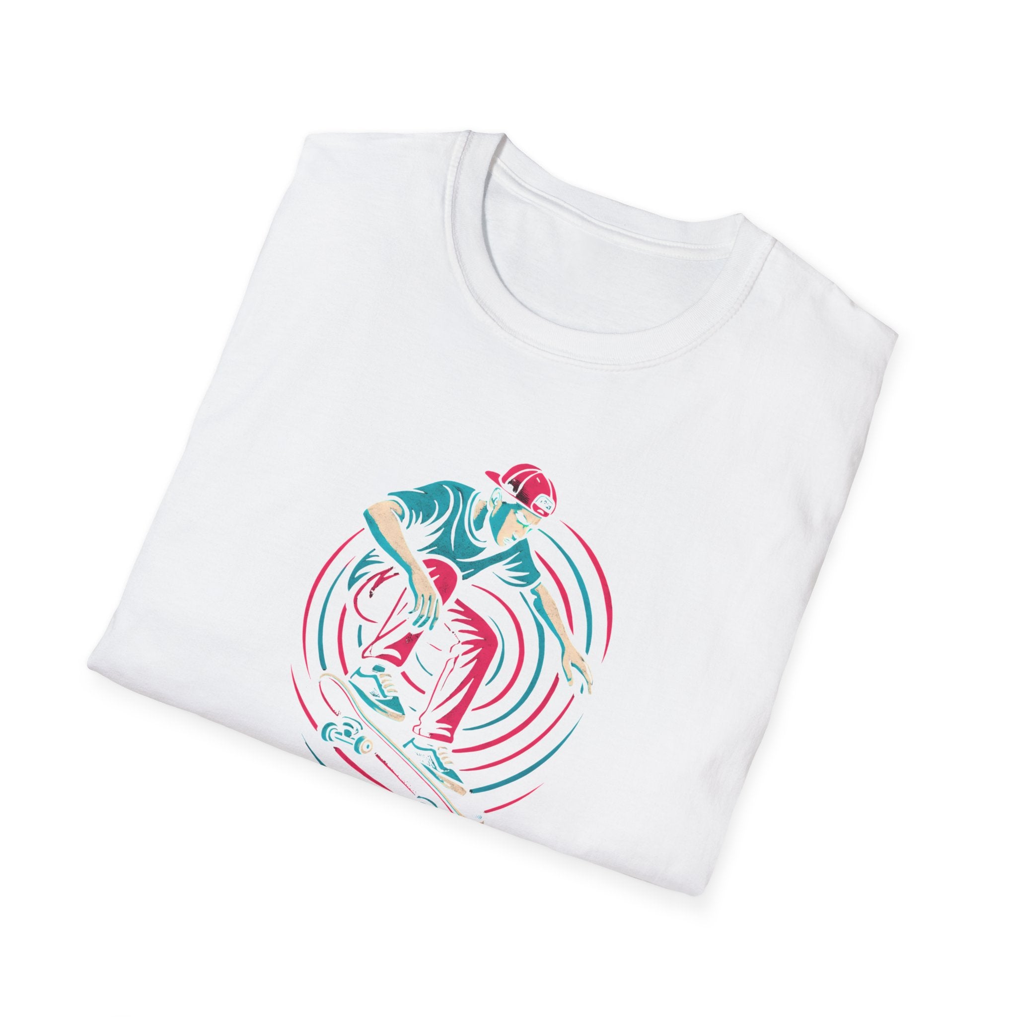 Skateboarder performing trick T-Shirt