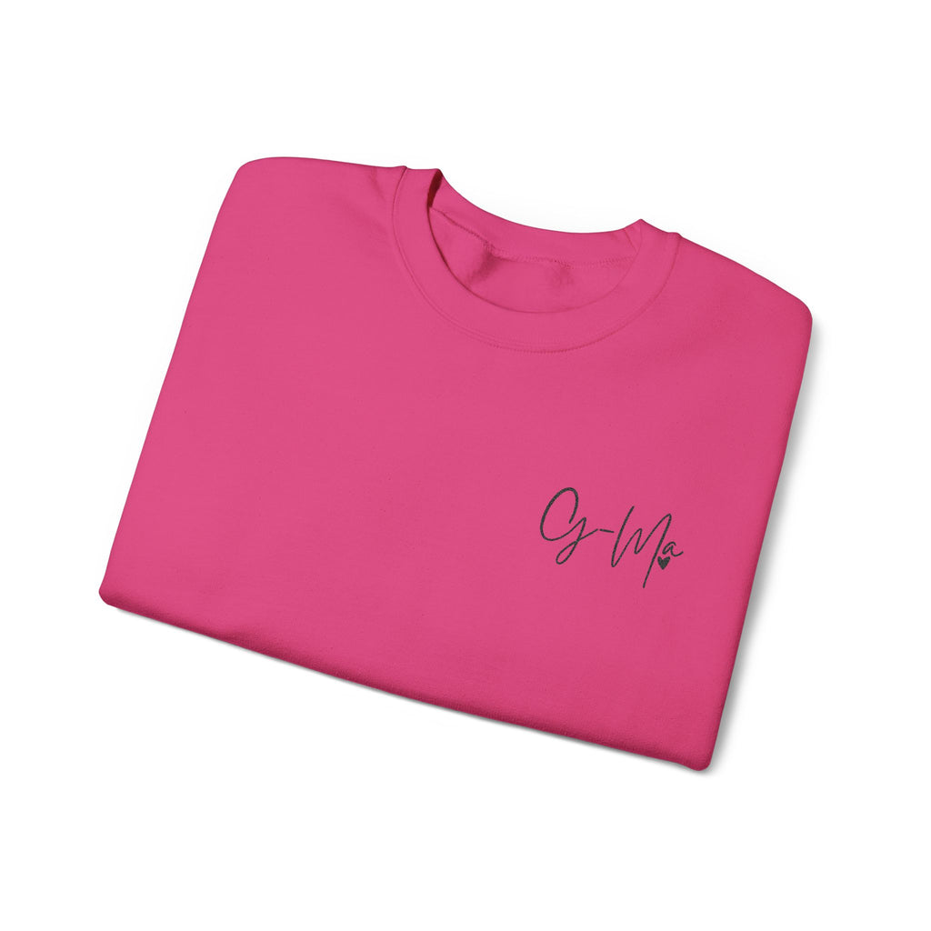 Embroidered G Ma Sweatshirt Gildan 18000 Grandma Crewneck Minimalist Grandma Gift Mothers Day Gift Made in USA