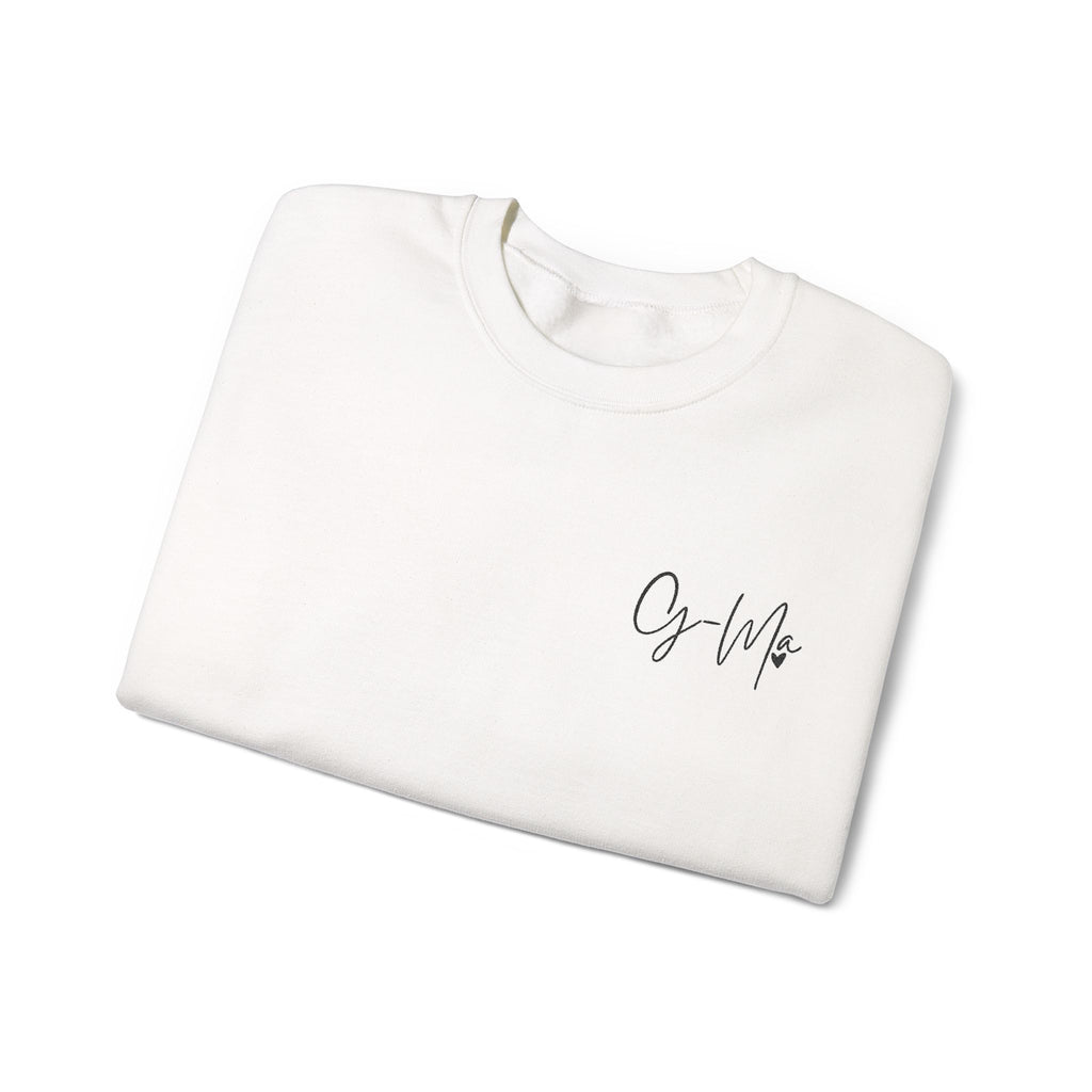 Embroidered G Ma Sweatshirt Gildan 18000 Grandma Crewneck Minimalist Grandma Gift Mothers Day Gift Made in USA